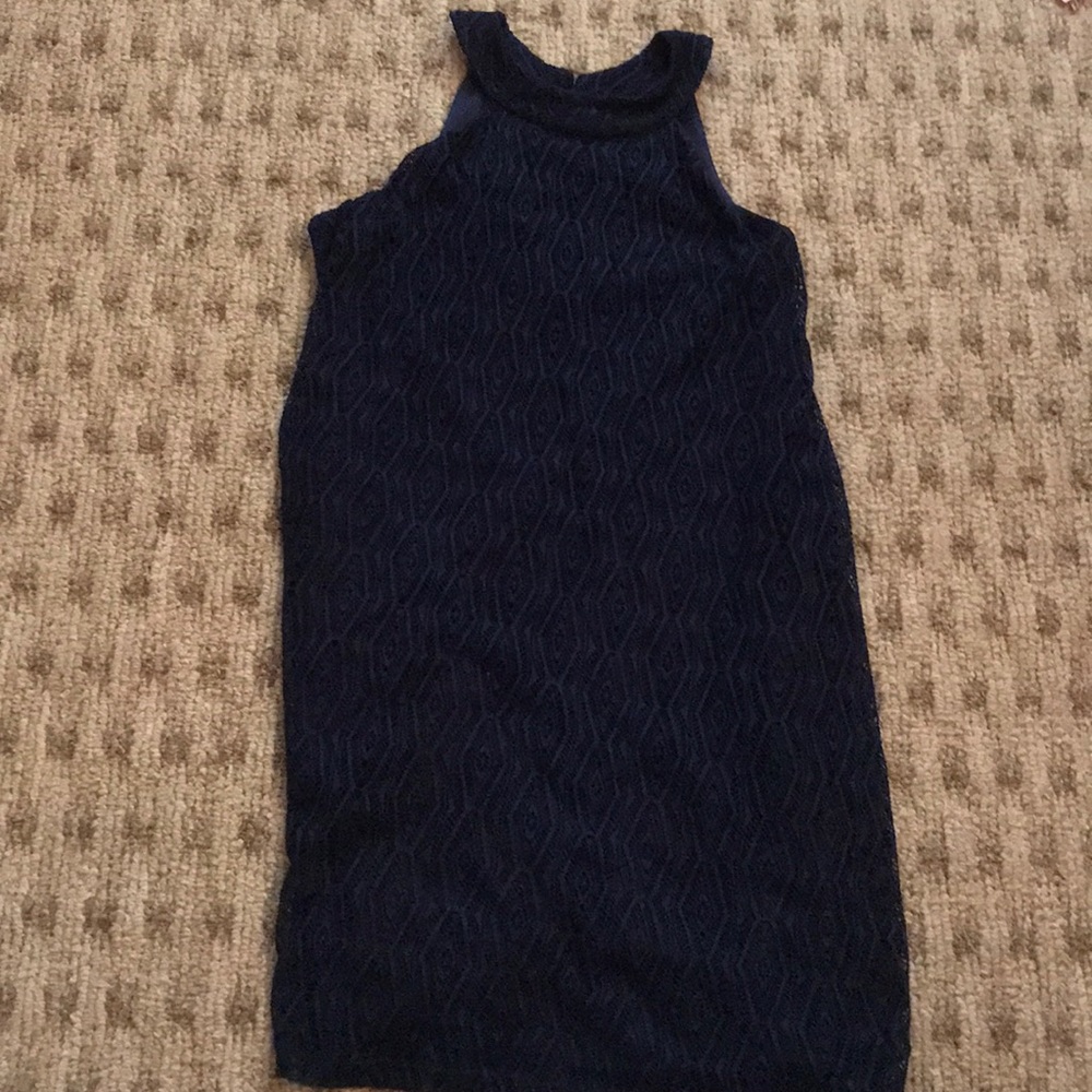 Navy shift dress